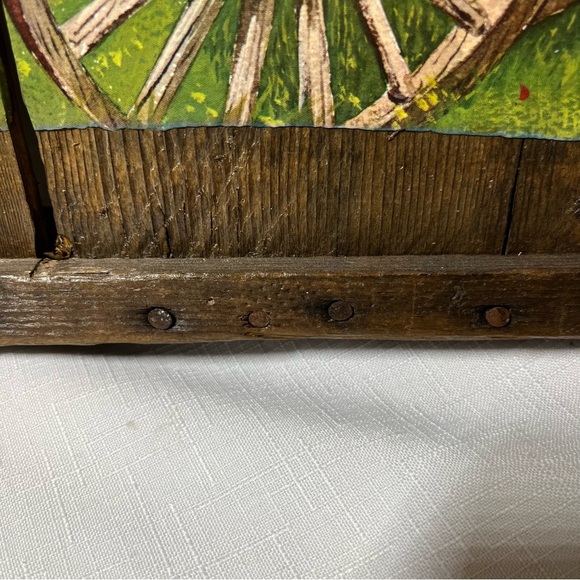 Springtime by Alfred Owles Old Barn Canvas Print on barn board - Picture 7 of 10